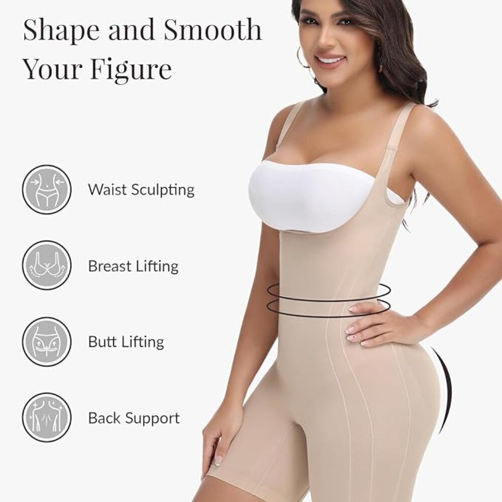 Fajas Colombianas Moldeadoras Seamless Tummy Control Shapewear Bodysuit Shorts